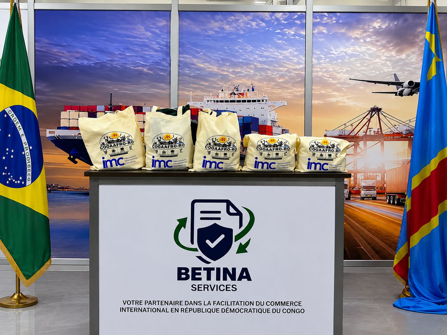 A Kinshasa, IMC Brasil África et COOAAFRO-RO Brasil ont échangé avec les responsables de Betina Services, entreprise congolaise